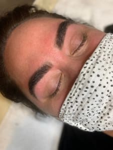 Eyebrow Tattoo result by Sugarpot Studio in Snohomish, WA