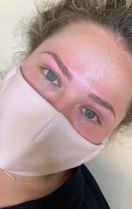 Eyebrow Tattoo result by Sugarpot Studio in Snohomish, WA