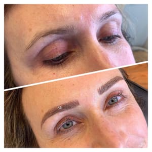 Eyebrow Tattoo result by Suku Beauty Lounge LLC in St Louis, MO
