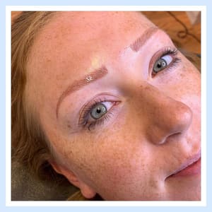 Eyebrow Tattoo result by Suku Beauty Lounge LLC in St Louis, MO