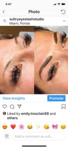 Eyebrow Tattoo result by Sultry Eyes Lash Studio in Miami Beach, FL