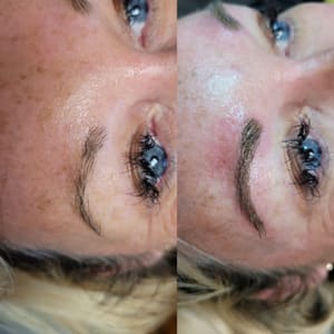 Eyebrow Tattoo result by Sun Spray International @ the Station in Muncie, IN