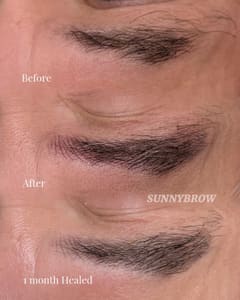 Eyebrow Tattoo result by Sunny Brow in Los Angeles, CA