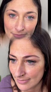 Eyebrow Tattoo result by Suno Beauty PMU Studio in Elkhart, IN