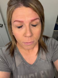 Eyebrow Tattoo result by Suno Beauty PMU Studio in Elkhart, IN