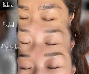 Eyebrow Tattoo result by Suzu Cosmetic Art in Mckinney, TX