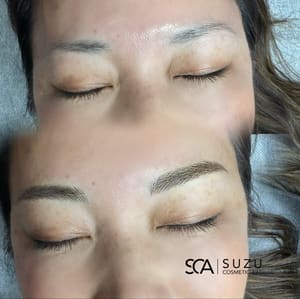 Eyebrow Tattoo result by Suzu Cosmetic Art in Mckinney, TX