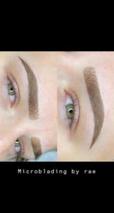 Eyebrow Tattoo result by Sweet Rachell Rae beauty of hair extentions beauty, lanes cosmetics. in Benbrook, TX