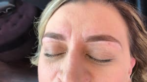 Eyebrow Tattoo result by Sylvia’s Bombshell Brow Bar in San Diego, CA