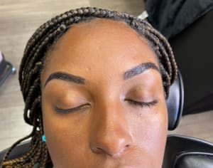 Eyebrow Tattoo result by Sylvia’s Bombshell Brow Bar in San Diego, CA