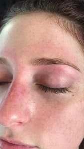 Eyebrow Tattoo result by Sylvia’s Bombshell Brow Bar in San Diego, CA
