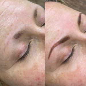 Eyebrow Tattoo result by Symmetry Permanent Cosmetics and Microblading in Flanders, NJ
