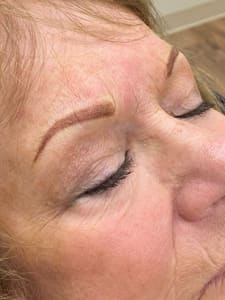 Eyebrow Tattoo result by Symmetry Permanent Cosmetics and Microblading in Flanders, NJ