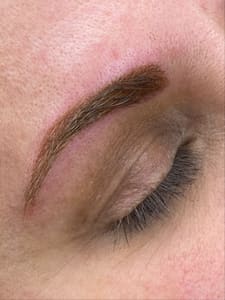 Eyebrow Tattoo result by Symmetry Permanent Cosmetics and Microblading in Flanders, NJ