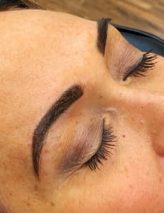 Eyebrow Tattoo result by Symmetry Permanent Cosmetics and Microblading in Flanders, NJ