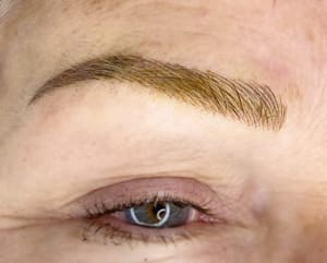 Eyebrow Tattoo result by Symmetry PMU by Heather in Visalia, CA
