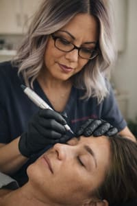 Eyebrow Tattoo result by Synergy Ink PMU at The Annex in Santa Rosa, CA