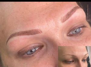 Eyebrow Tattoo result by Tailored Brows Aesthetic and Academy in Jacksonville, FL