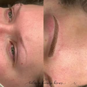 Eyebrow Tattoo result by Talenia Brows & Aesthetics in York, PA
