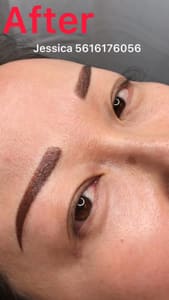 Eyebrow Tattoo result by Tao Ink LLC in Lauderhill, FL