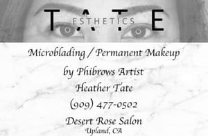 Eyebrow Tattoo result by Tate Esthetics in Upland, CA