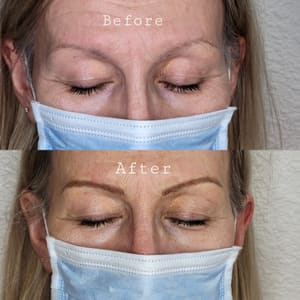Eyebrow Tattoo result by Tattoos and Microblading by Zaia in Riverbank, CA