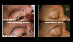 Eyebrow Tattoo result by Tattoos and Piercings by Marla in Arlington, TX