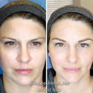 Eyebrow Tattoo result by Tatyana’s La Beautique in Osage Beach, MO