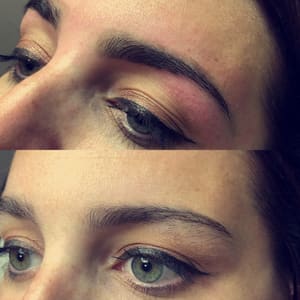 Eyebrow Tattoo result by TBH Esthetics in Albemarle, NC
