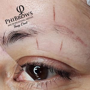 Eyebrow Tattoo result by TC Brows & Hair in Fayetteville, NC