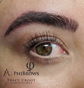 Eyebrow Tattoo result by TC Brows & Hair in Fayetteville, NC