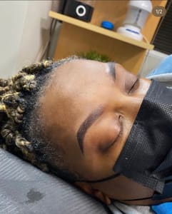 Eyebrow Tattoo result by Tema Cosmetics LLC in Houston, TX