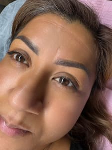 Eyebrow Tattoo result by Temecula Brows Couture by Pris in Temecula, CA