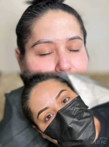 Eyebrow Tattoo result by The AA Beauty Studio in Penitas, TX