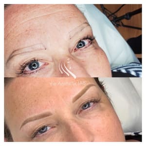 Eyebrow Tattoo result by the Aesthetix LAB in Bellevue, WA