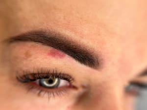 Eyebrow Tattoo result by The Art of Peisakhova in Louisville, KY