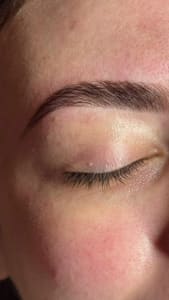 Eyebrow Tattoo result by The Bare Bar in Denver, CO