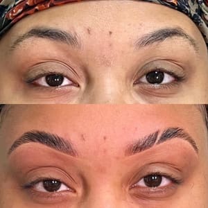 Eyebrow Tattoo result by The BeauT Barn in Lima, OH