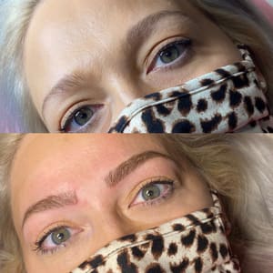 Eyebrow Tattoo result by The Beauty Bar Ink by LBD in Huntsville, AL