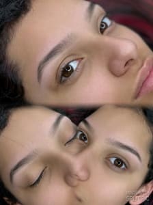 Eyebrow Tattoo result by The Beauty Lab TBL BROWS AND LASHES in San Bernardino, CA