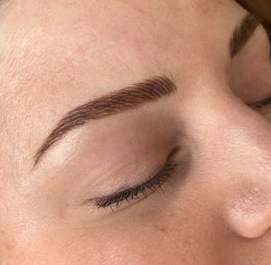 Eyebrow Tattoo result by The Blush Lounge Permanent Makeup in Johnson City, TN