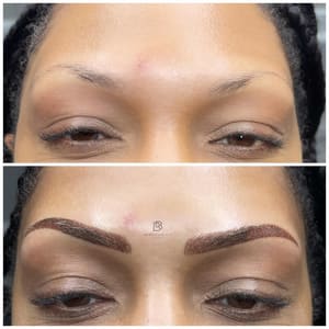 Eyebrow Tattoo result by The Brow & Beauty Studio in Wellington, FL