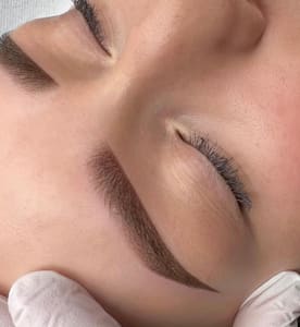 Eyebrow Tattoo result by The Brow Clinic - Eyebrow Expert natural NANO BROWS Mircroblading Ombre Brows Lash Skincare Facial Houston Texas in Houston, TX