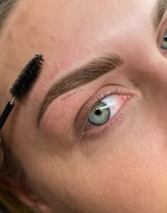 Eyebrow Tattoo result by The Brow Co. Aesthetics Studio & Academy in Elkhart, IN