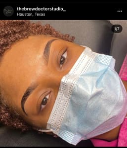 Eyebrow Tattoo result by The Brow Doctor Studio in Houston, TX