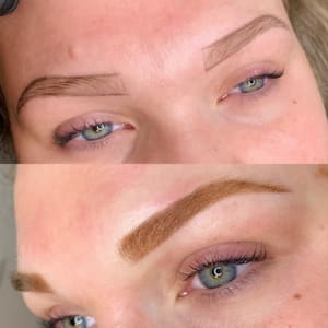 Eyebrow Tattoo result by The Charm Collective in Glen Burnie, MD