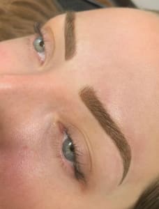 Eyebrow Tattoo result by The Charm Collective in Glen Burnie, MD
