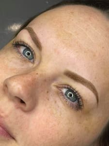 Eyebrow Tattoo result by The Dollhouse Beauty CO in Pontotoc, MS