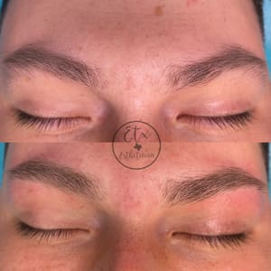 Eyebrow Tattoo result by The ETX Esthetician in Longview, TX