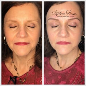 Eyebrow Tattoo result by The Eyebrow Room LLC Microblading Specialist in Sandusky, OH